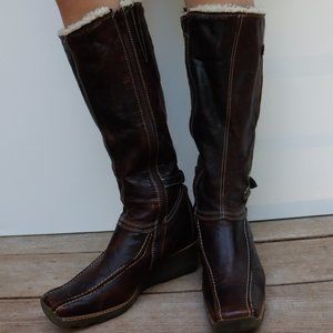 Tall Square Toed Boots